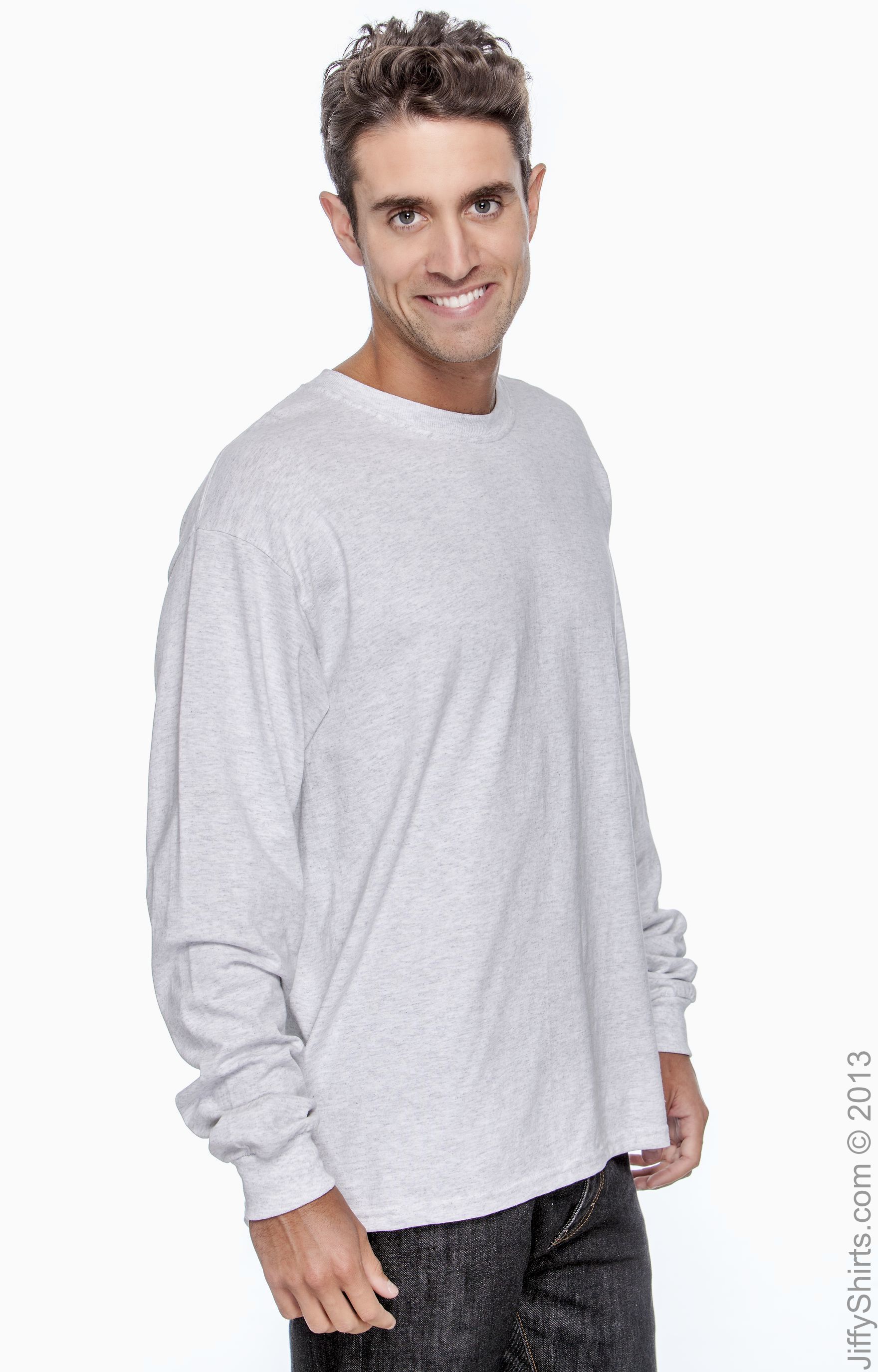 5XL - Style # G240 - Original Label By Gildan Adult Ultra Cotton 6 Oz Long-Sleeve T-Shirt White 5XL - Style # G240 - Original Label By Gildan Adult Ultra Cotton 6 Oz Long-Sleeve T-Shirt White